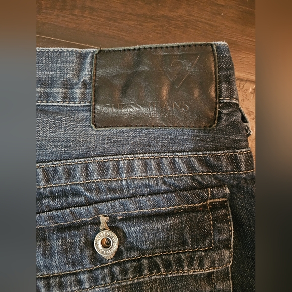 GUESS Mens Blue Jeans size: 34x32 - Picture 6 of 6